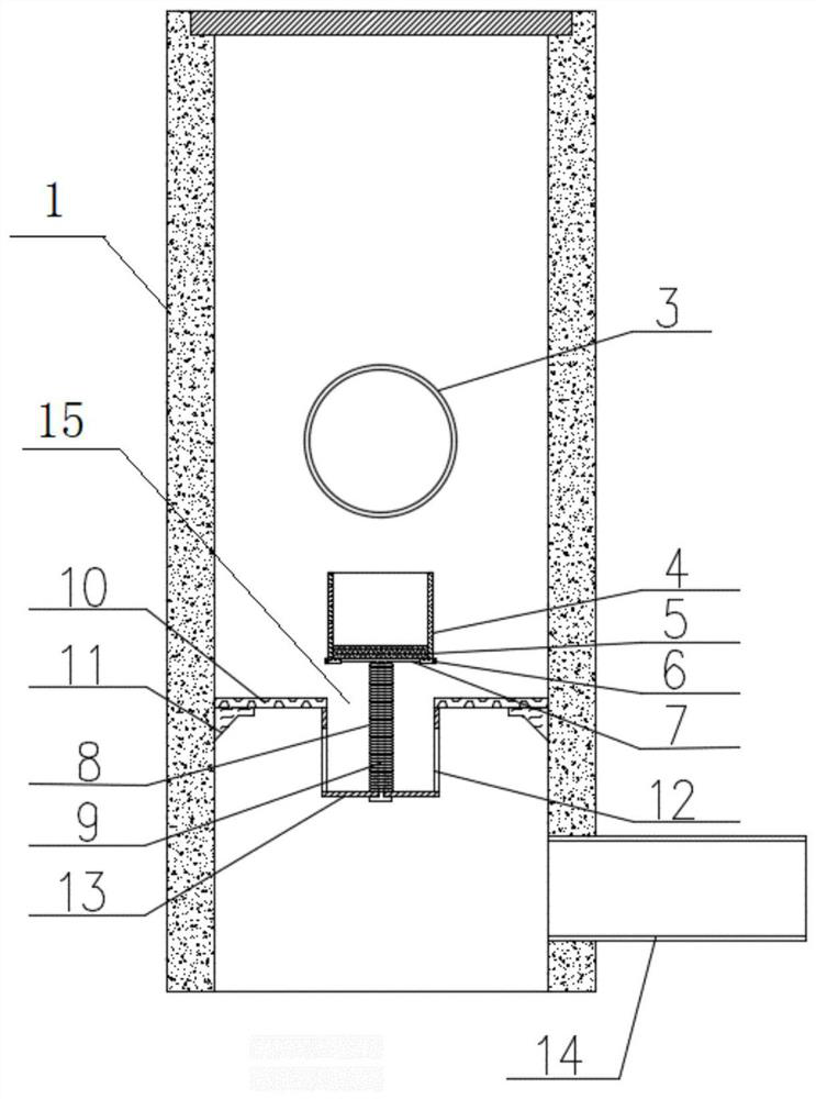 Permeation type automatic reset rainwater flow abandoning well