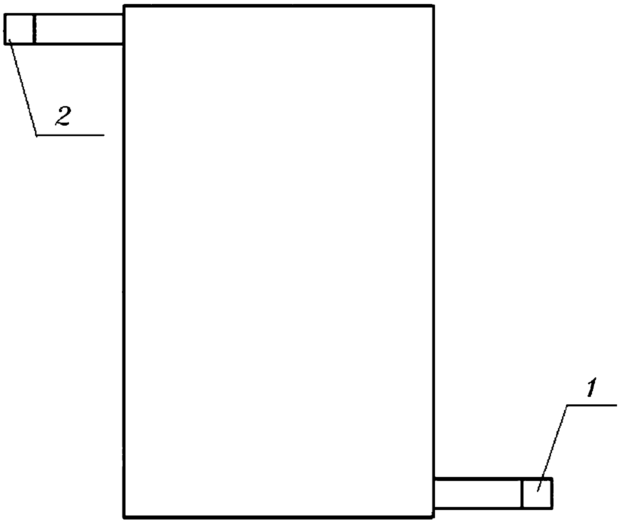 A solid-liquid phase change heat storage device based on air heat exchange