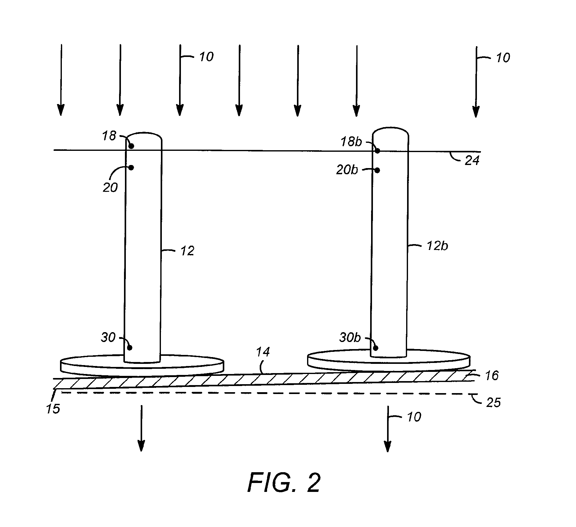 Apparatus and process for distributing vapor and liquid phases