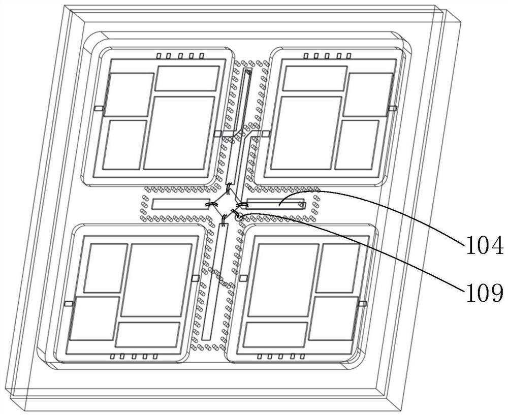 Multi-channel surface-mounted T/R assembly