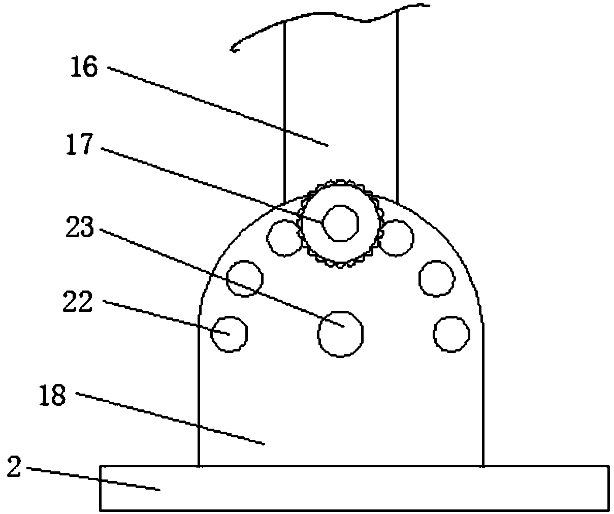 Pesticide spraying device capable of conveniently adjusting spraying height for agricultural pesticide spraying