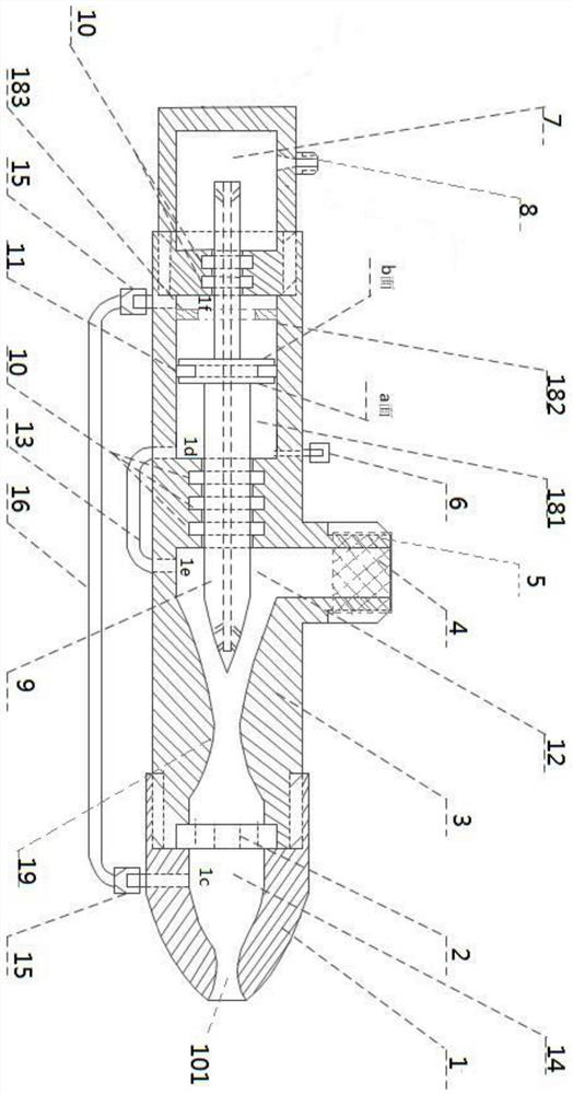 Adjustable-pressure type pressure-stabilizing nozzle