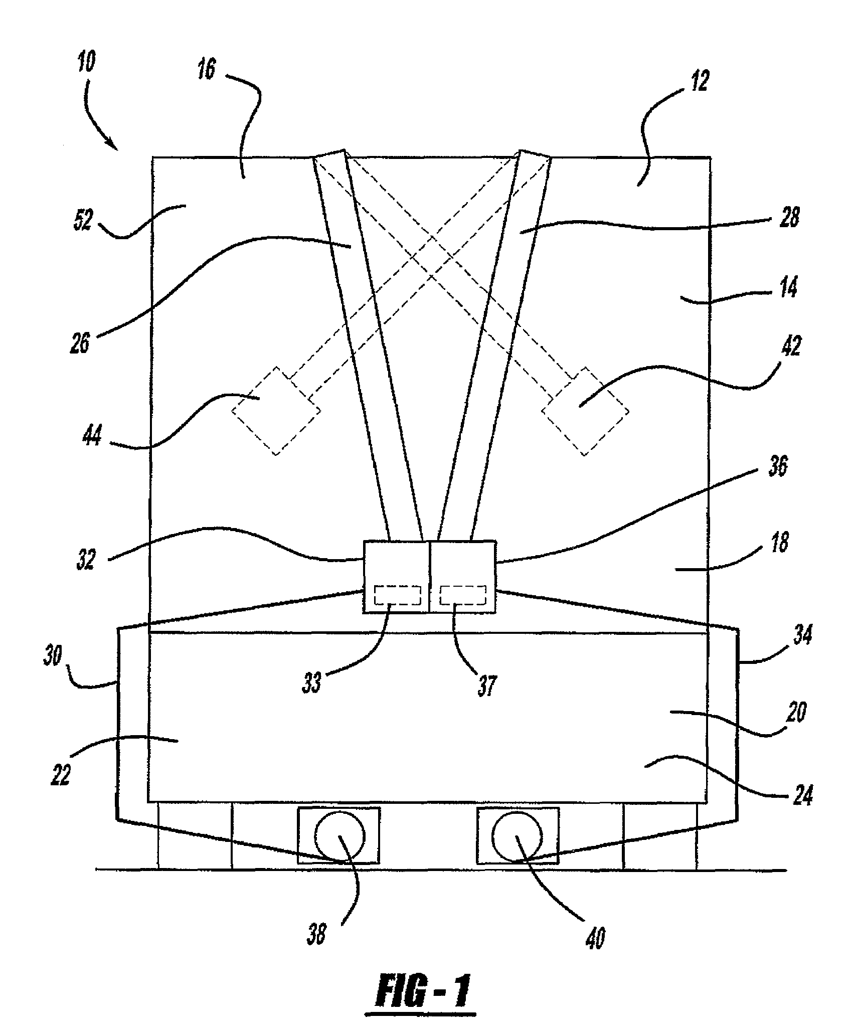 Four point seat belt system