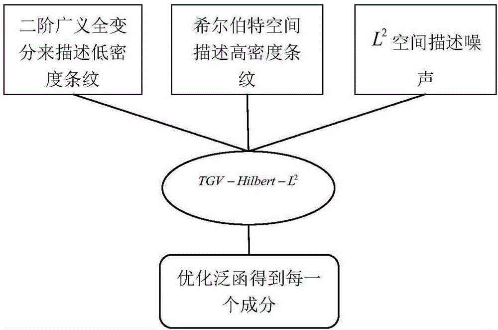 Large change density fringe pattern filtering method based on generalized total variation