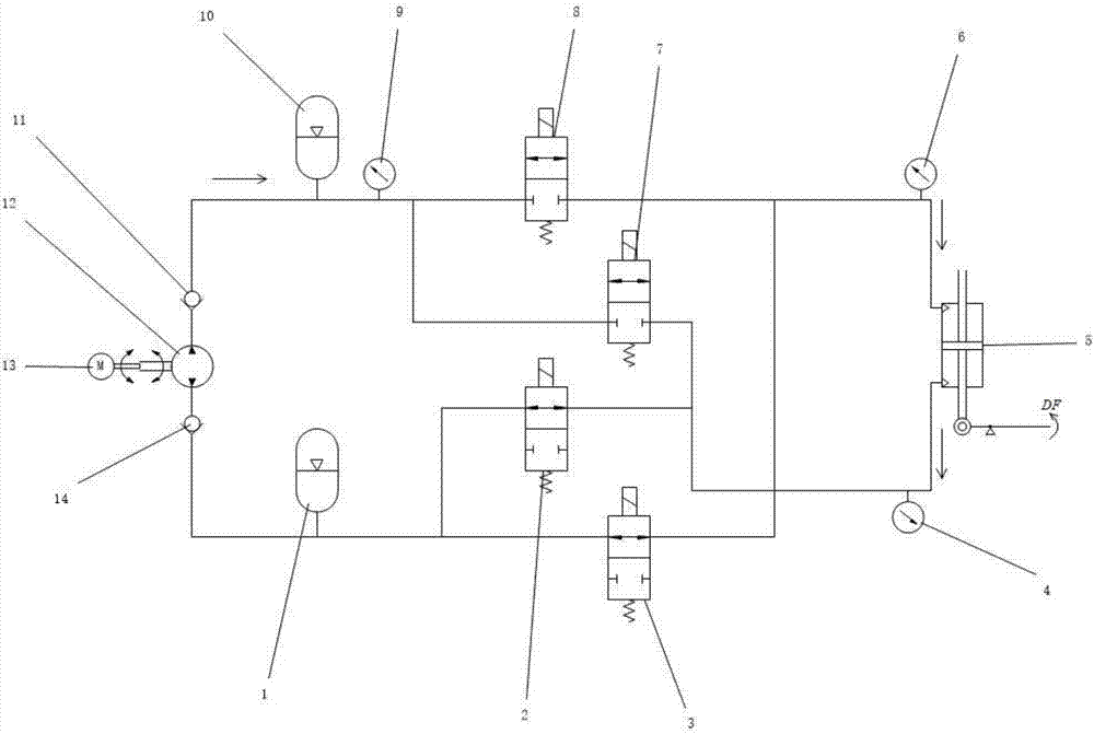 Miniature hydraulic drive system used for ankle joint artificial limb