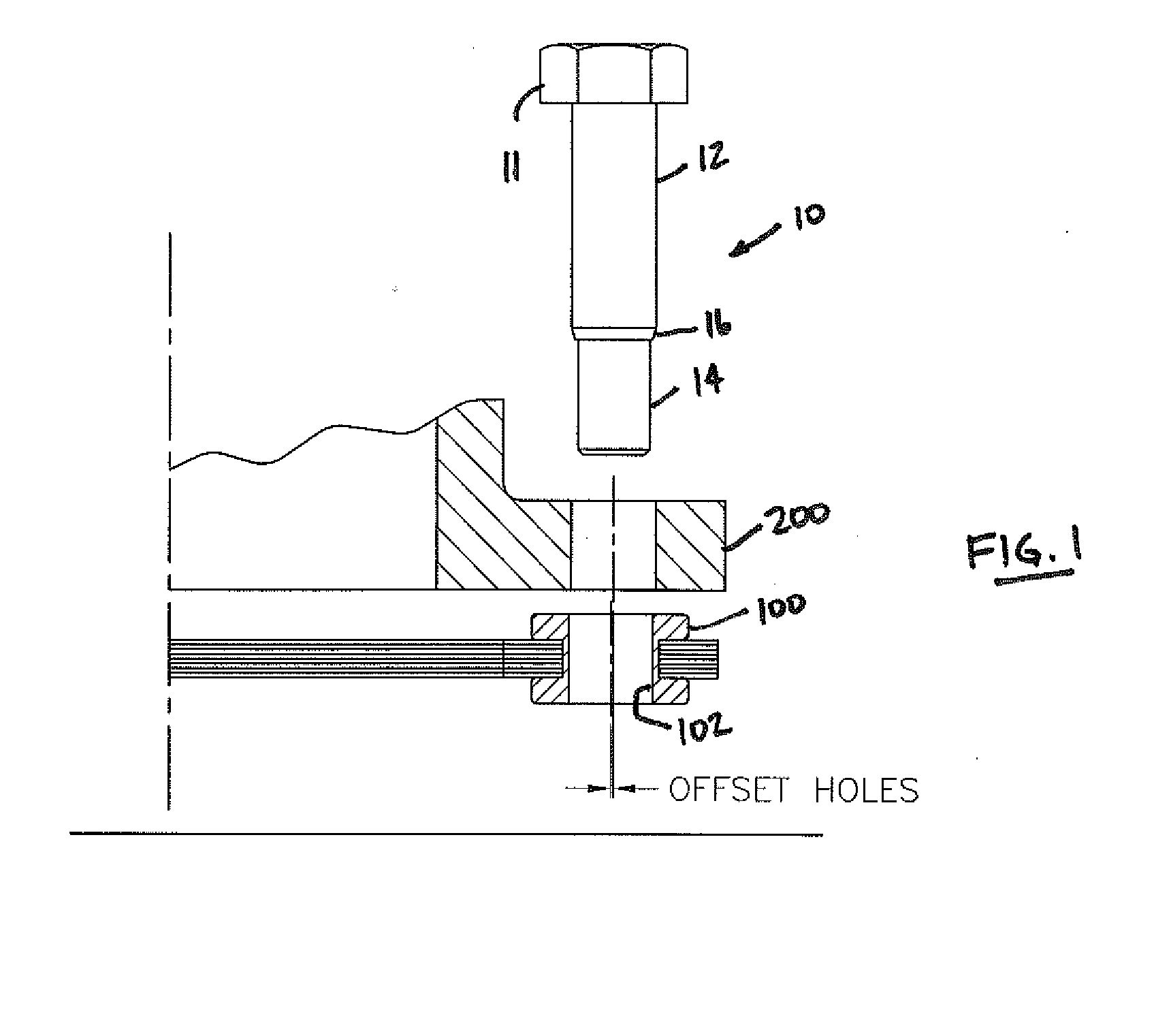 Fastener for flexible element couplings