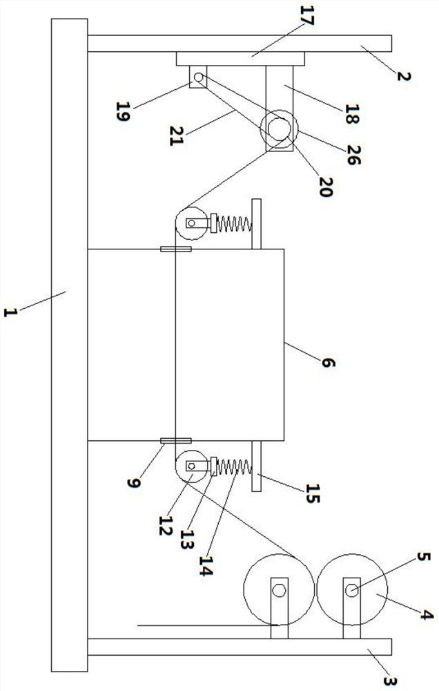 Waterproof roll winding device