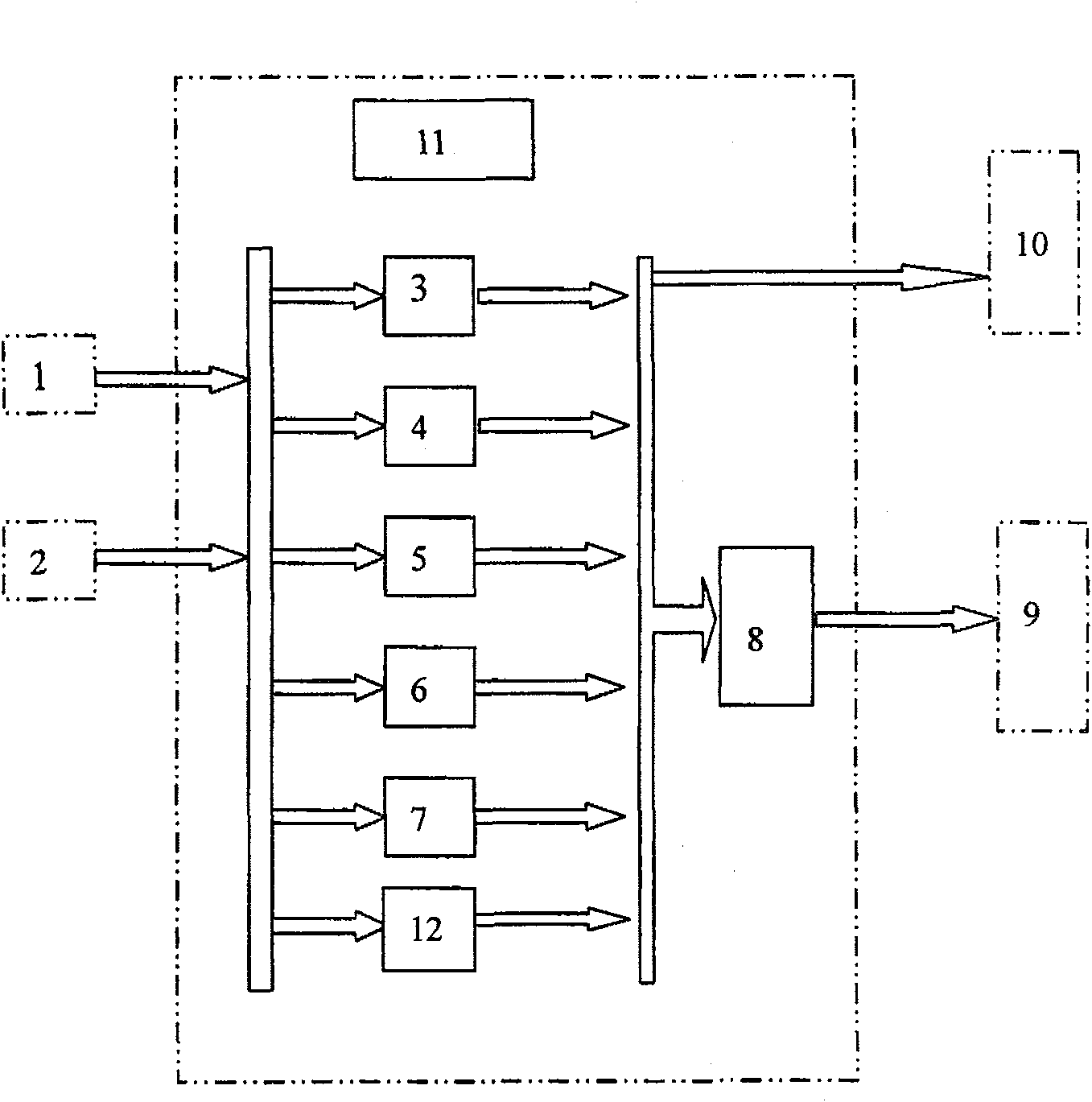 Speed changing box booster system electric-controlled unit containing low gear electromagnetic valve low-power consumption maintaining circuit