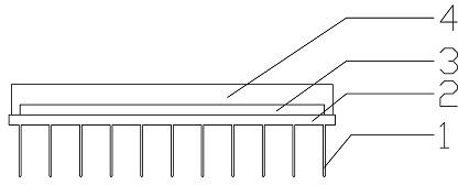 Electroencephalo-graph dry electrode based on capacitive coupling principle