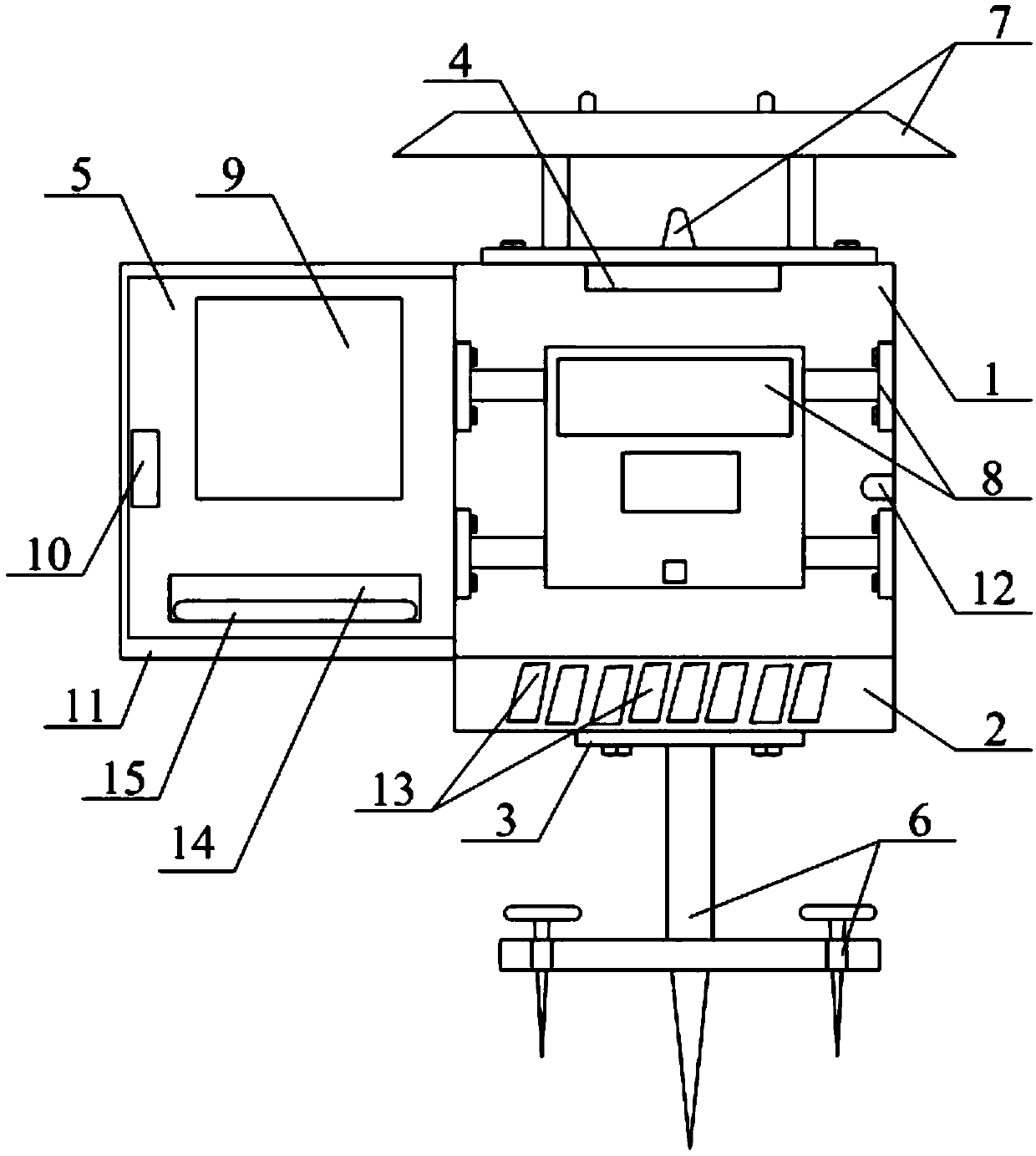 Debris flow alarm and use method thereof