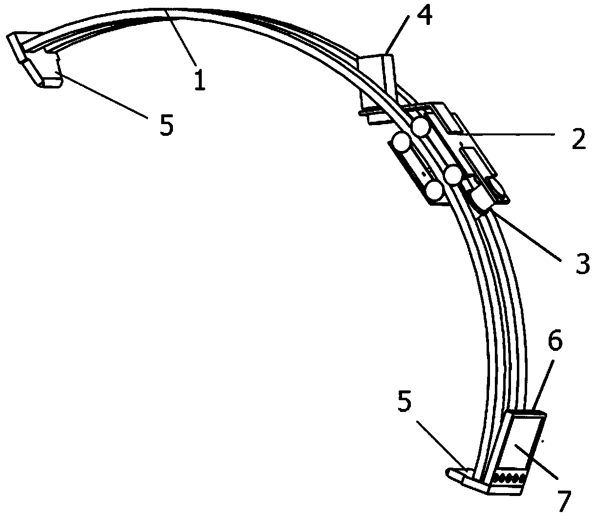 Parameter detection device and system for portable subway wheel pairs