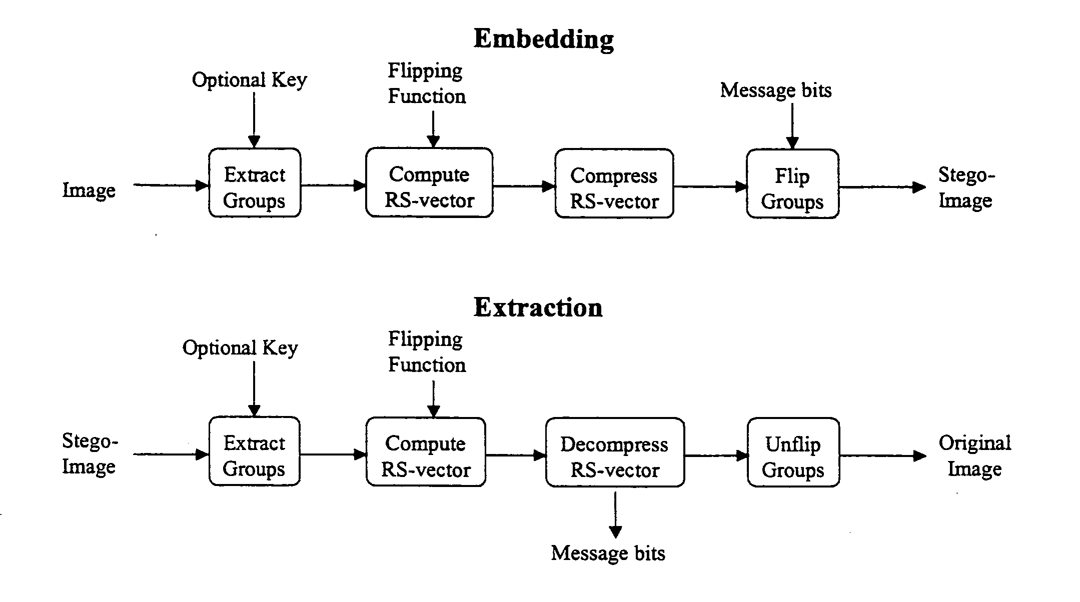 Lossless embedding of data in digital objects