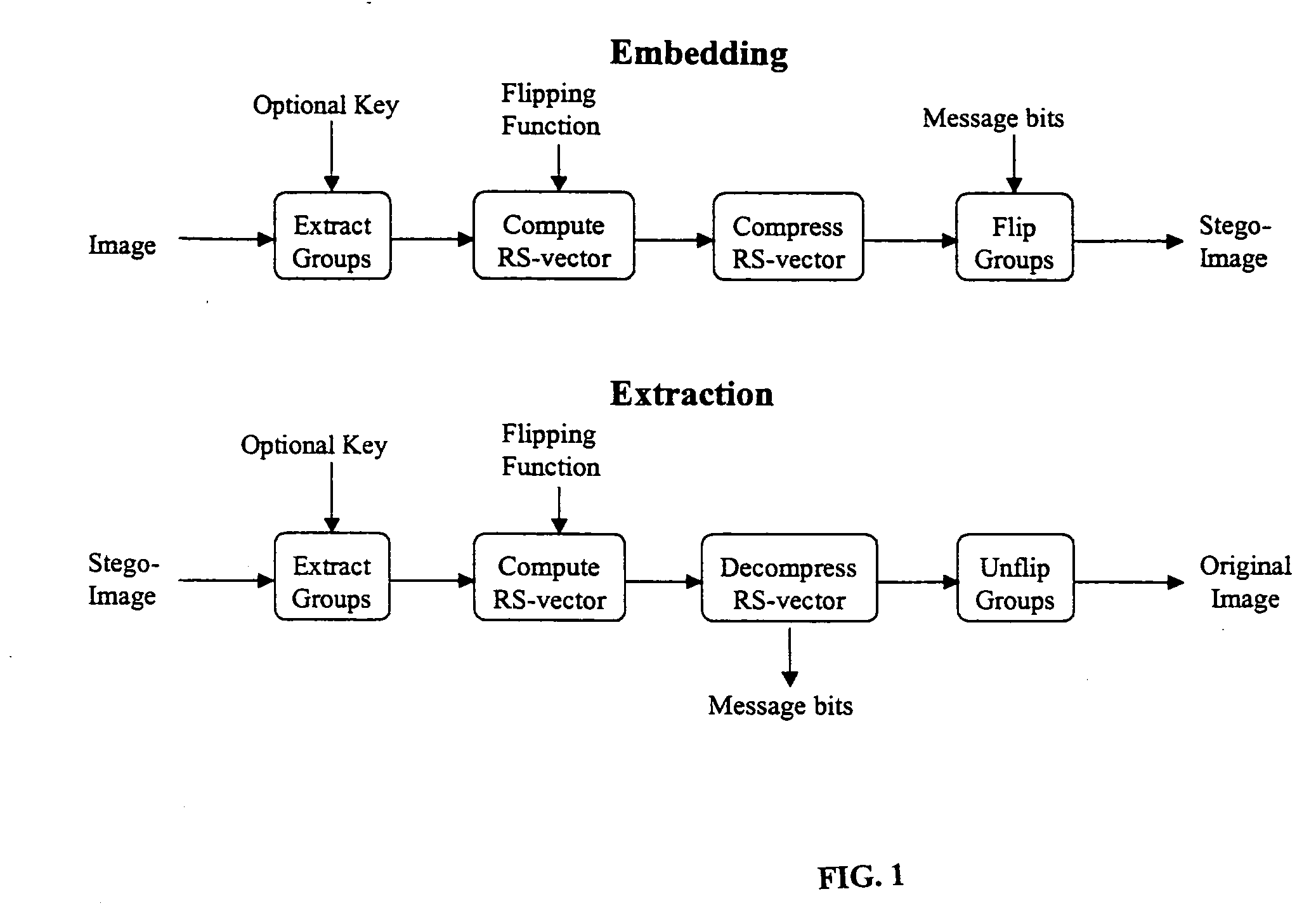 Lossless embedding of data in digital objects