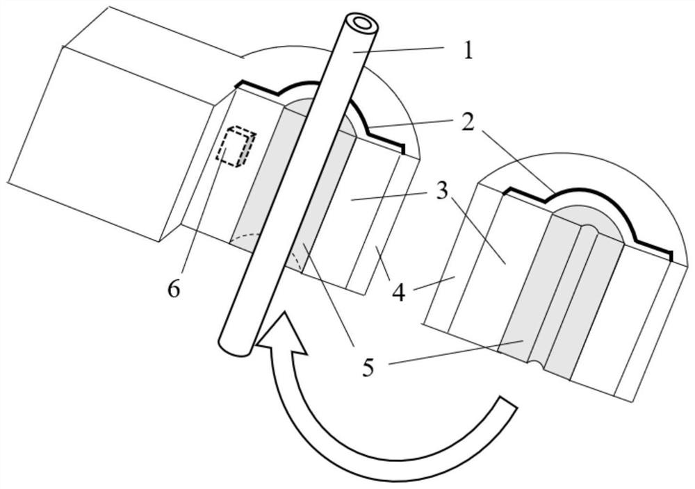 Non-contact voltage measuring device based on multistage plate differential probe