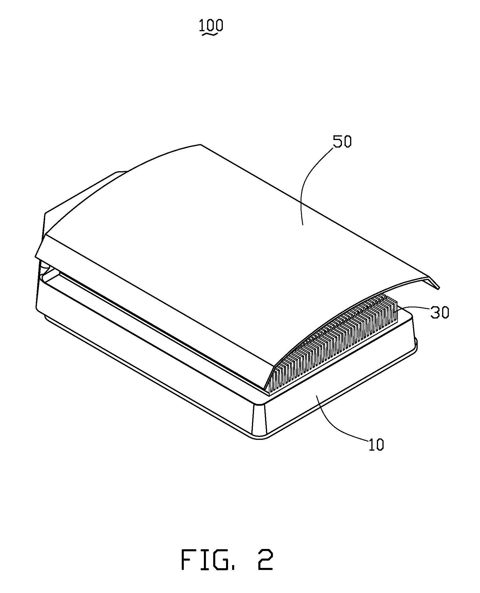 LED lamp with a cover and a heat sink