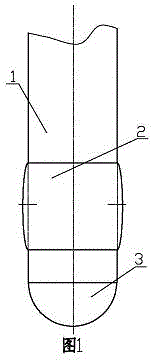 Deep hole punching method and deep hole punch head thereof for large forging