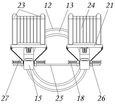 Suspension type orthopedic treatment and rehabilitation patient transferring device capable of avoiding secondary injury