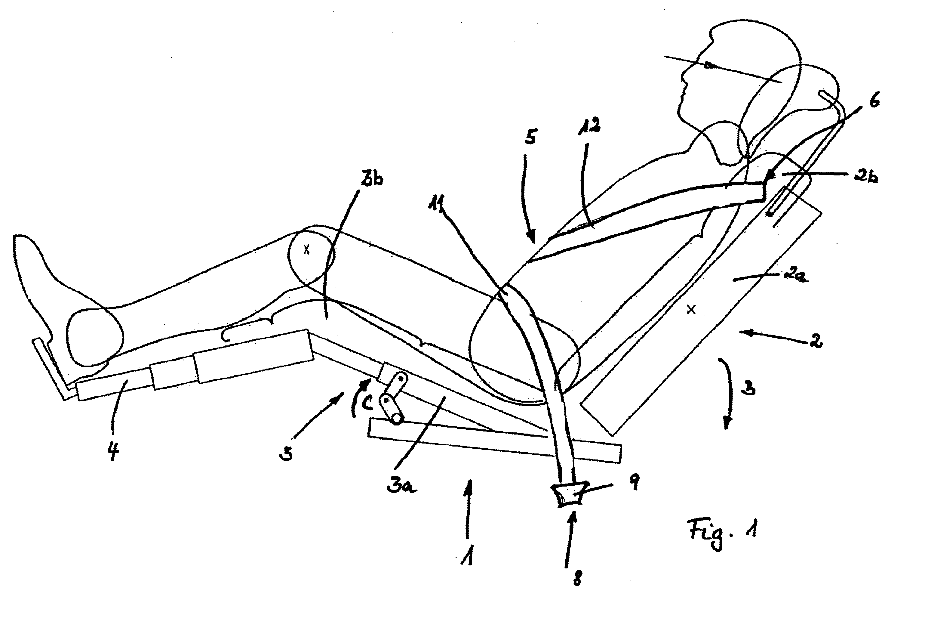 Safety device for a comfortable seat