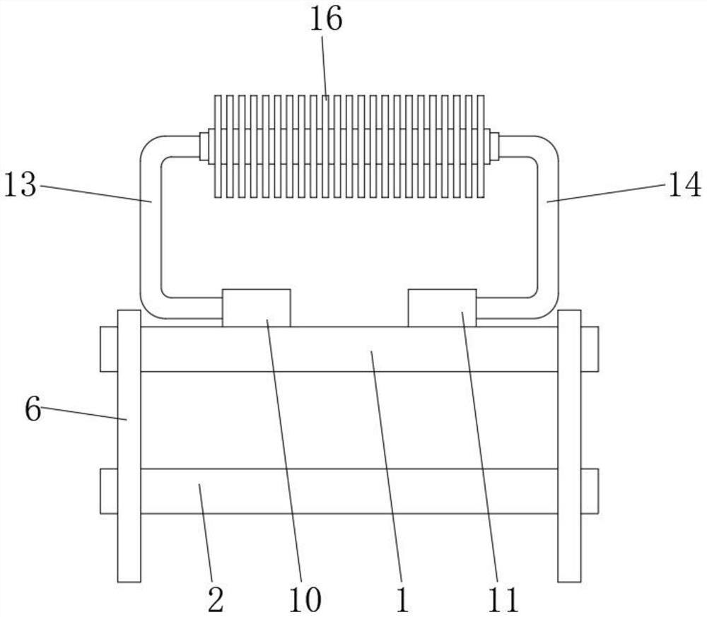 Ceramic radiating fin convenient to install