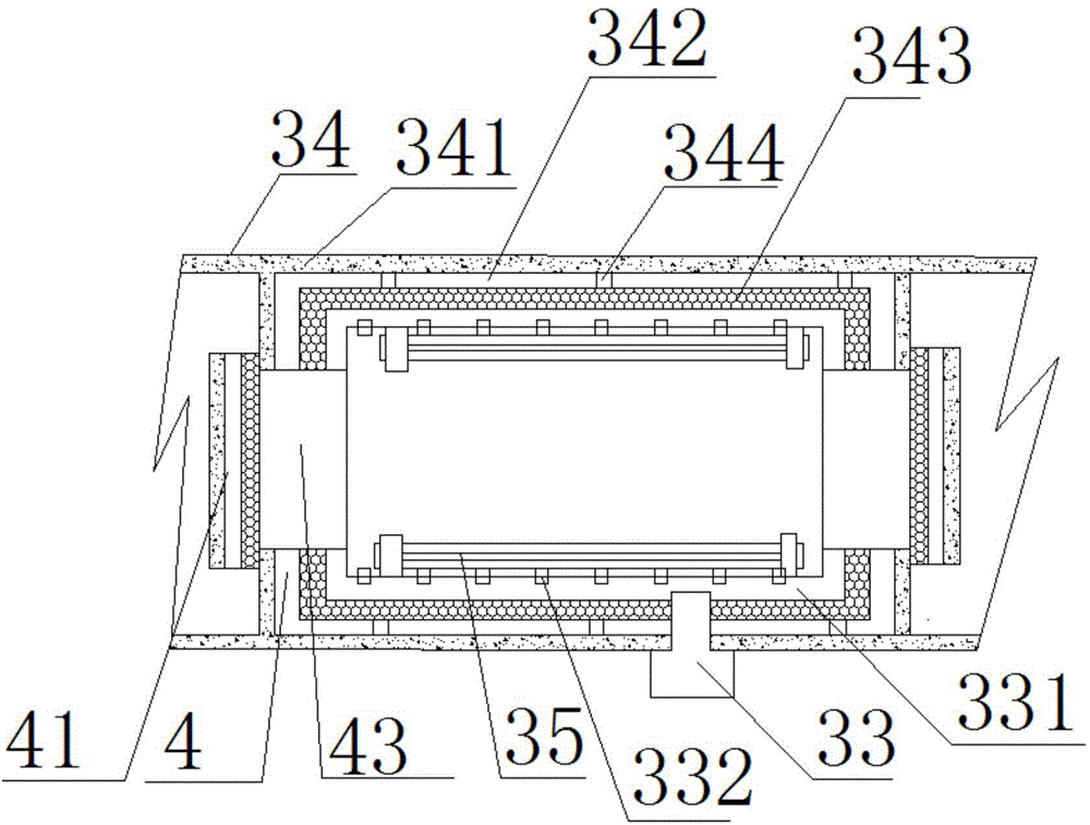 Anti-corrosion and soiling solution-discharging type purifying, monitoring and operating three-chamber vacuum oven