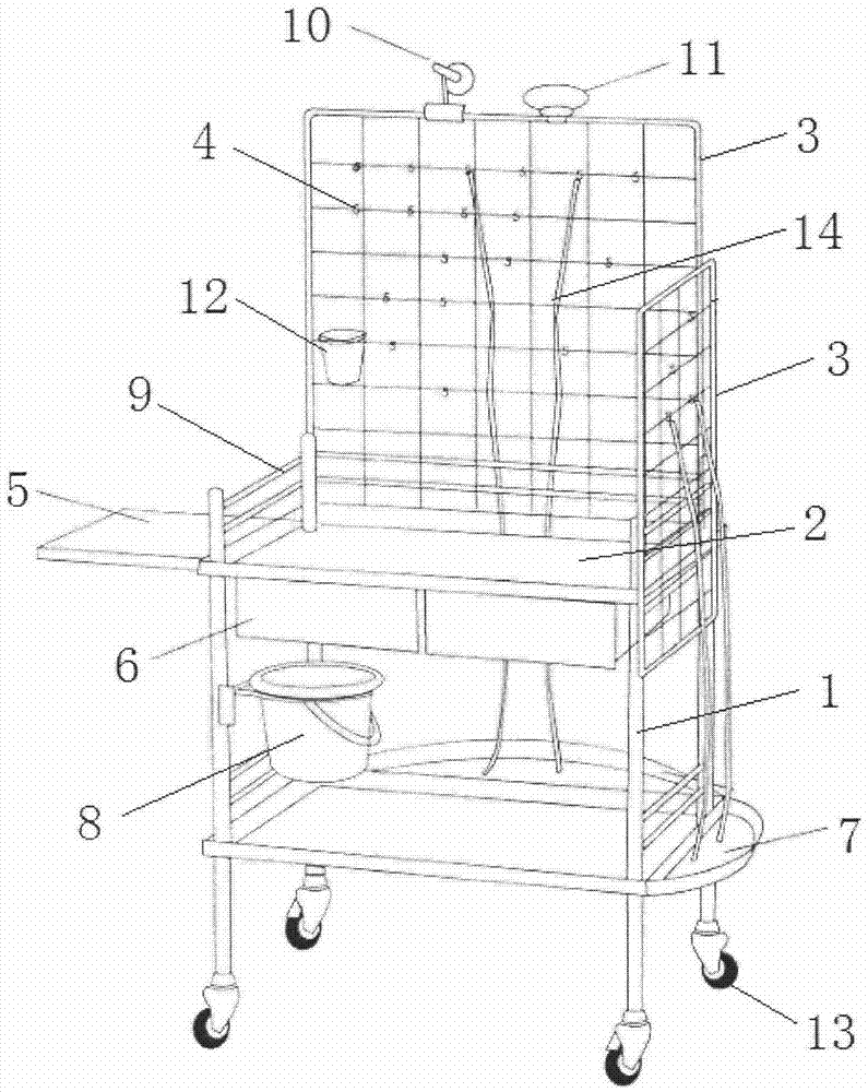 Multi-functional sleep monitoring treatment cart