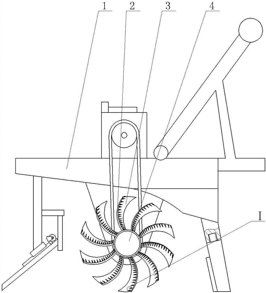 High-strength roller-type turnover and plowing machine