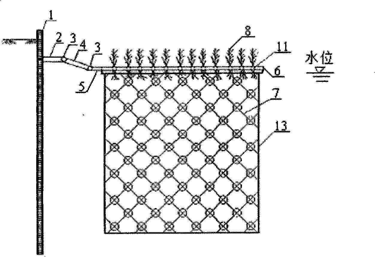 Combined ecological floating bed device