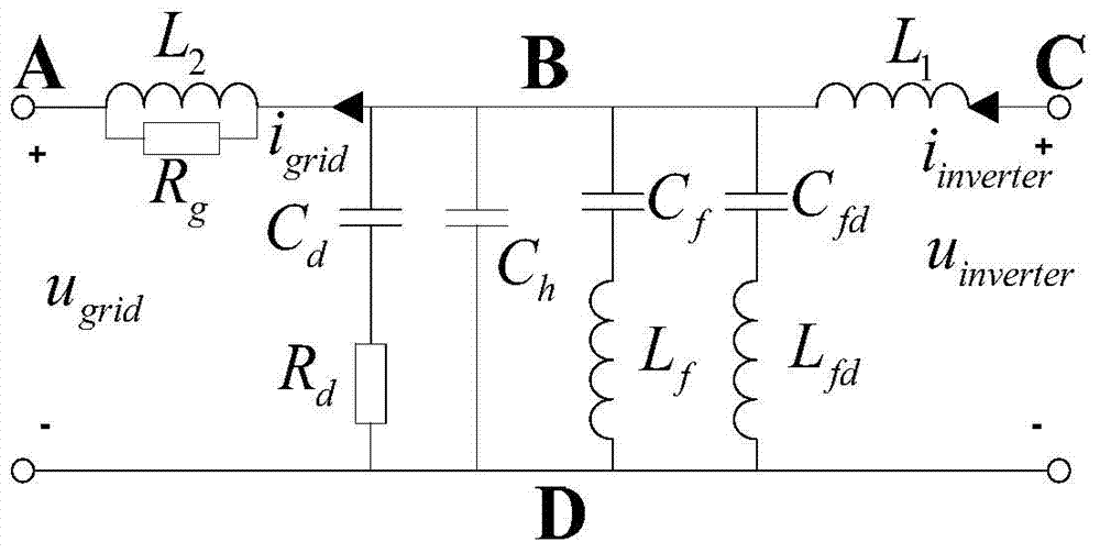 Output filter circuit of active power filter, filtering method and design method