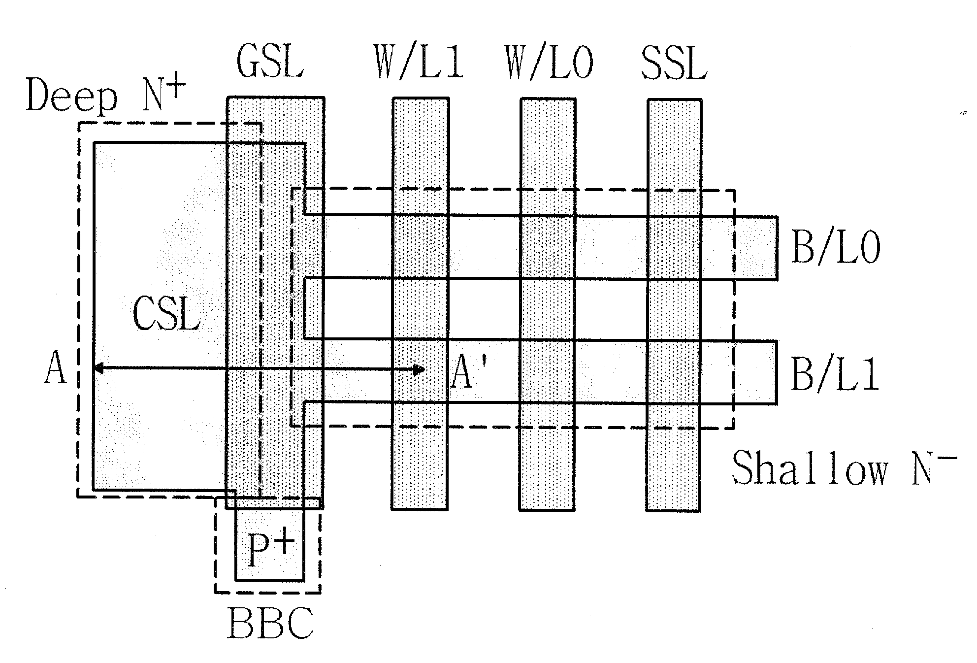 NAND type flash memory array and method for operating the same