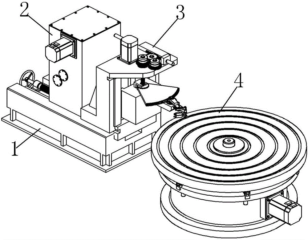 Large gear flame surface quenching machine