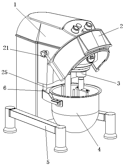 Bread dough mixer