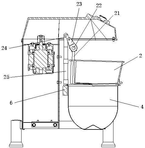 Bread dough mixer