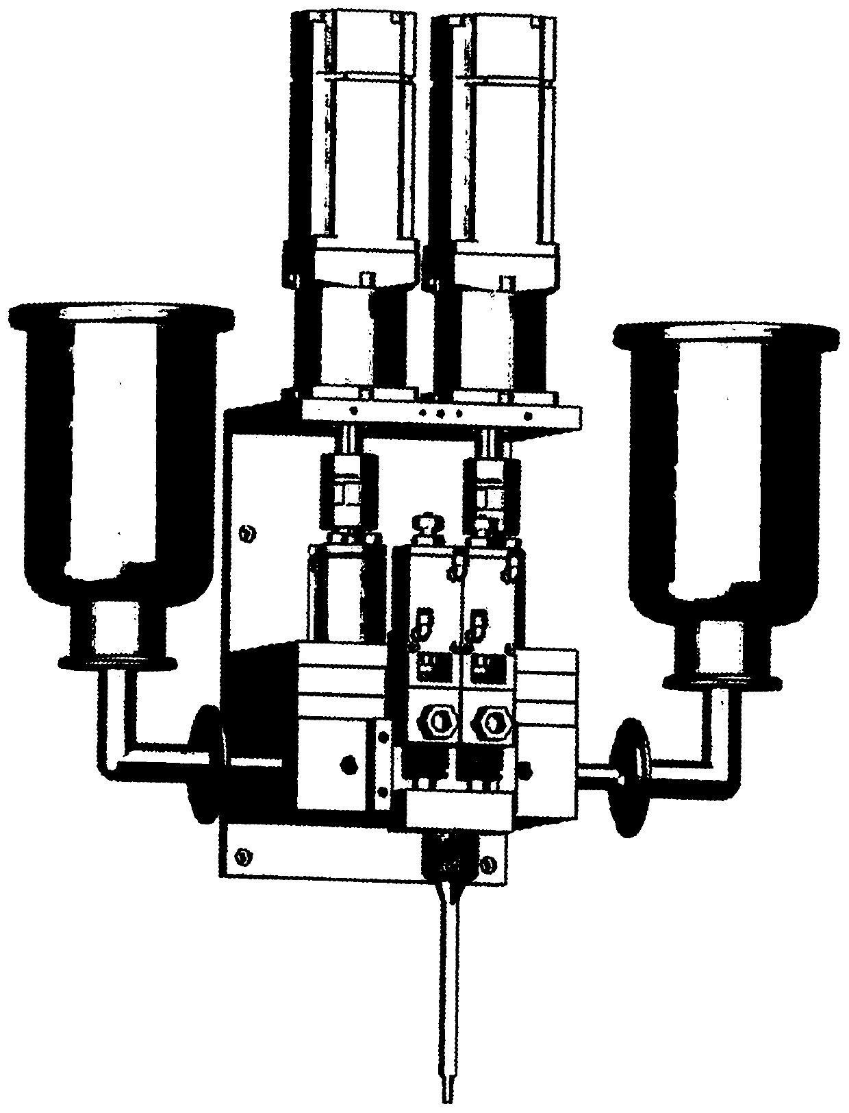 Antenna automatic quantitative potting device