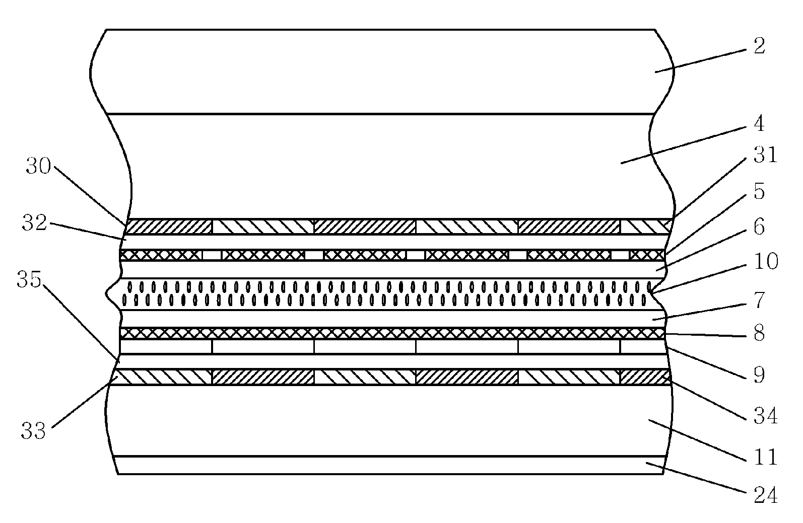 Liquid crystal display device having thin polarizing film and thin phase retardation film