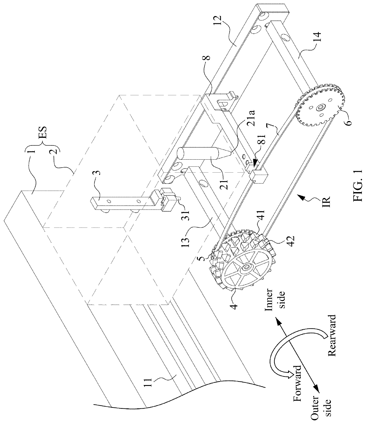 Passive intermittent rotating assembly and electrospinning equipment