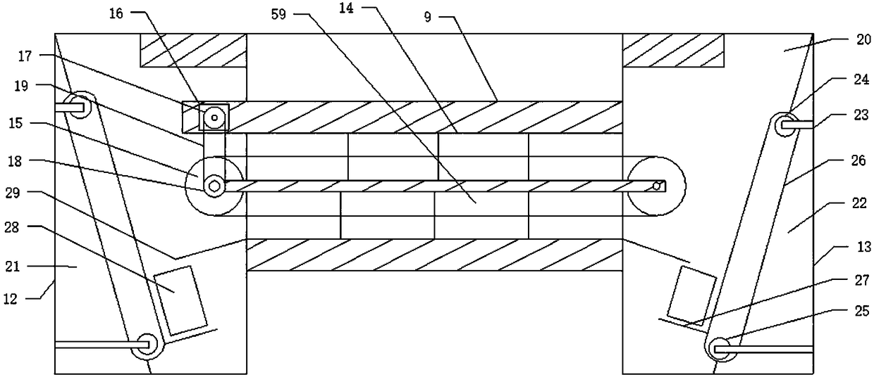 A centralized conveyor for automatic classification of environmental waste