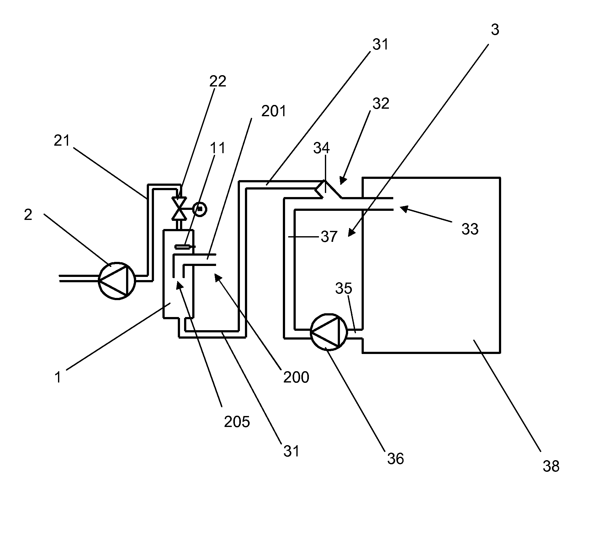 Vacuum sewage system