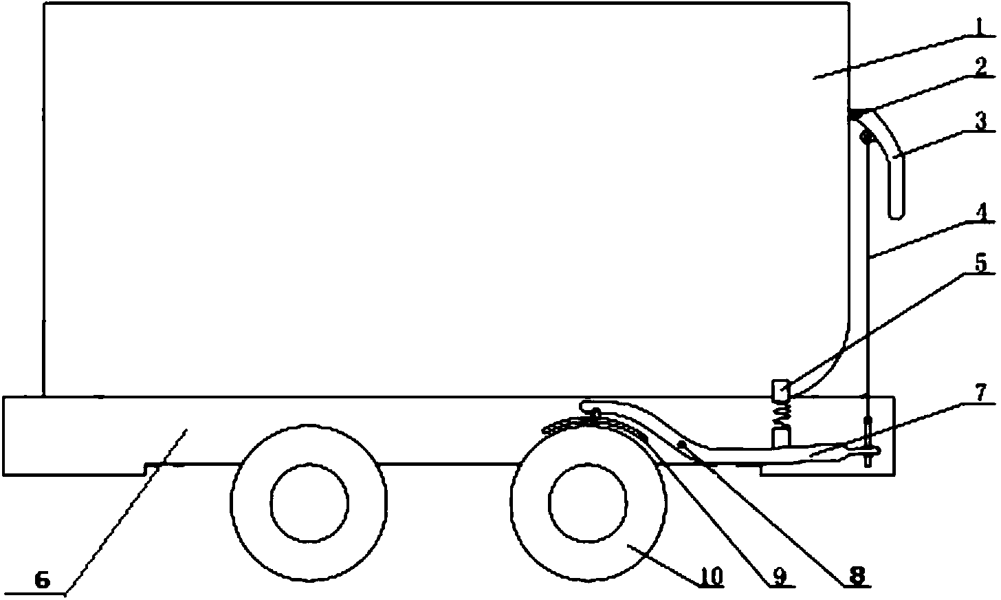 Mine vehicle brake device