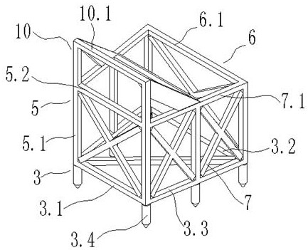 Combined modular type large purse seine for deep and distant sea aquaculture