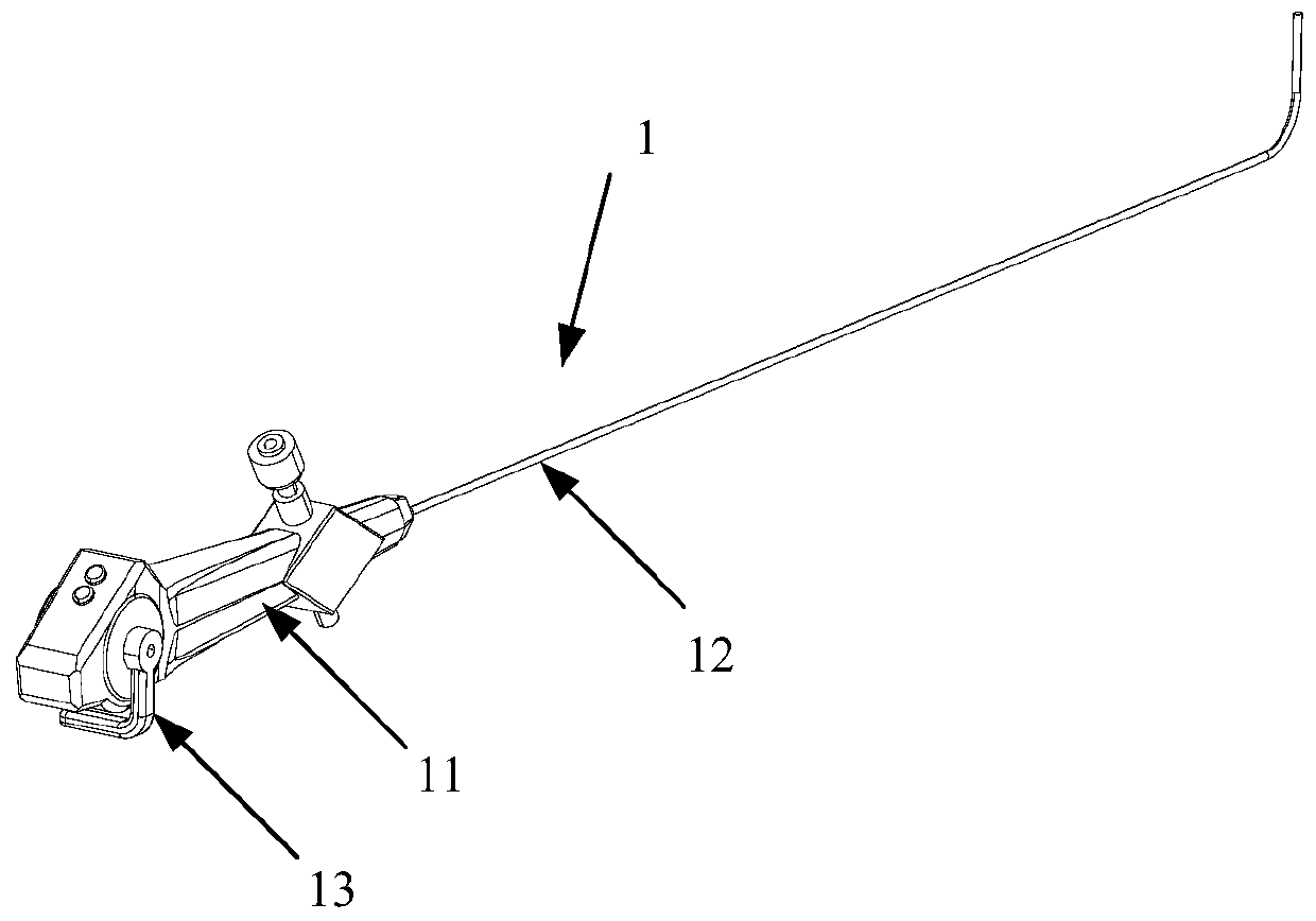 Ureteroscope jig and ureteroscope robot