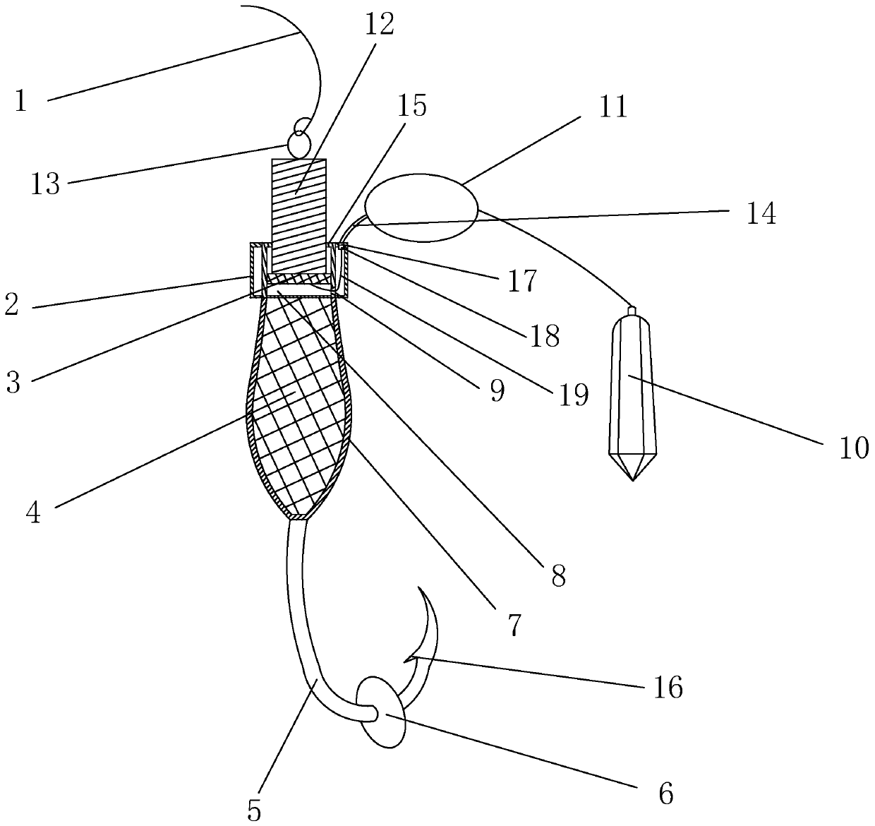 Artificial-bait tuna fishhook