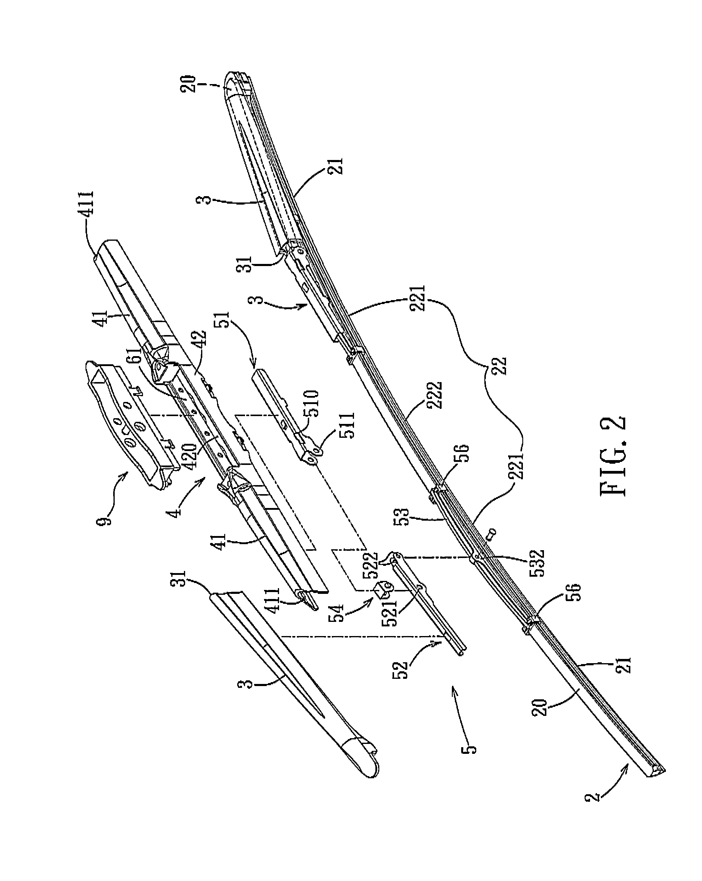 Windshield wiper blade assembly