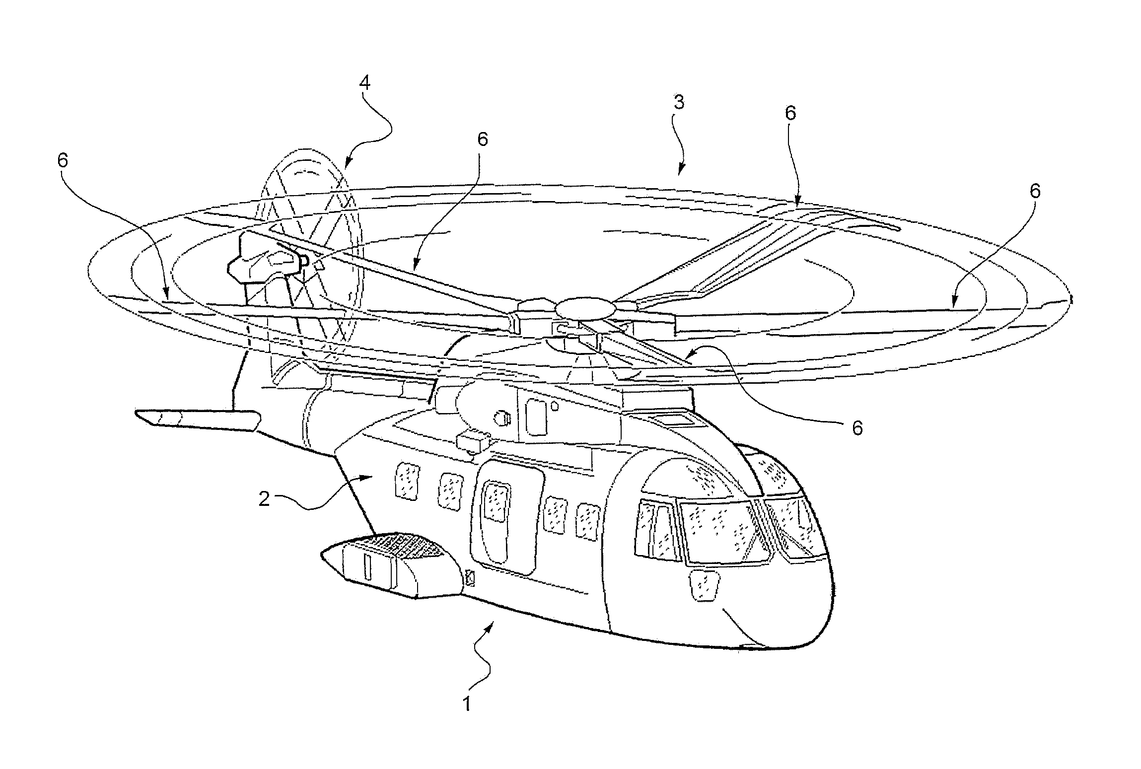 Rotor assembly for an aircraft capable of hovering and equipped with an improved constraint assembly