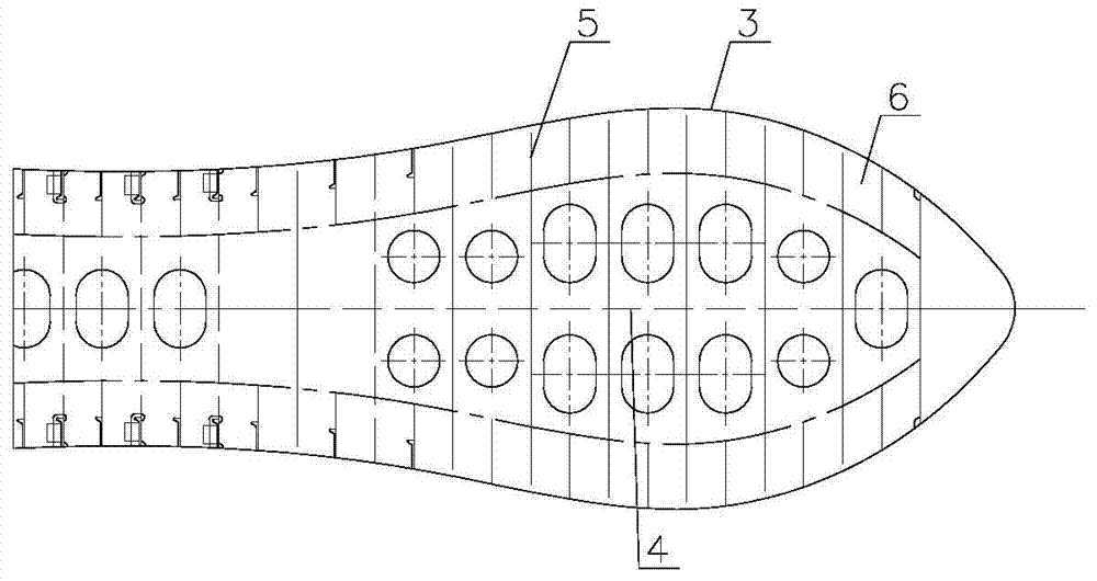 Collision-resistant prow structure of public service vessel