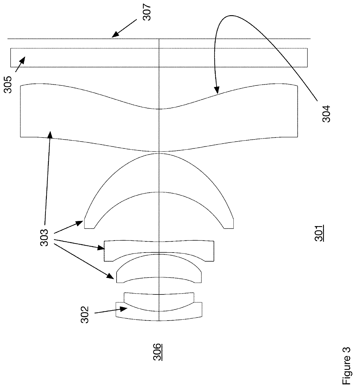 Compact wide angle lens with low distortion