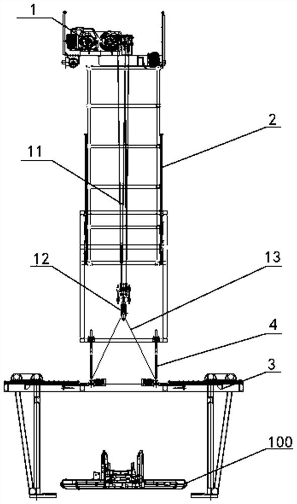 Lifting equipment and engineering machinery vehicle closing method