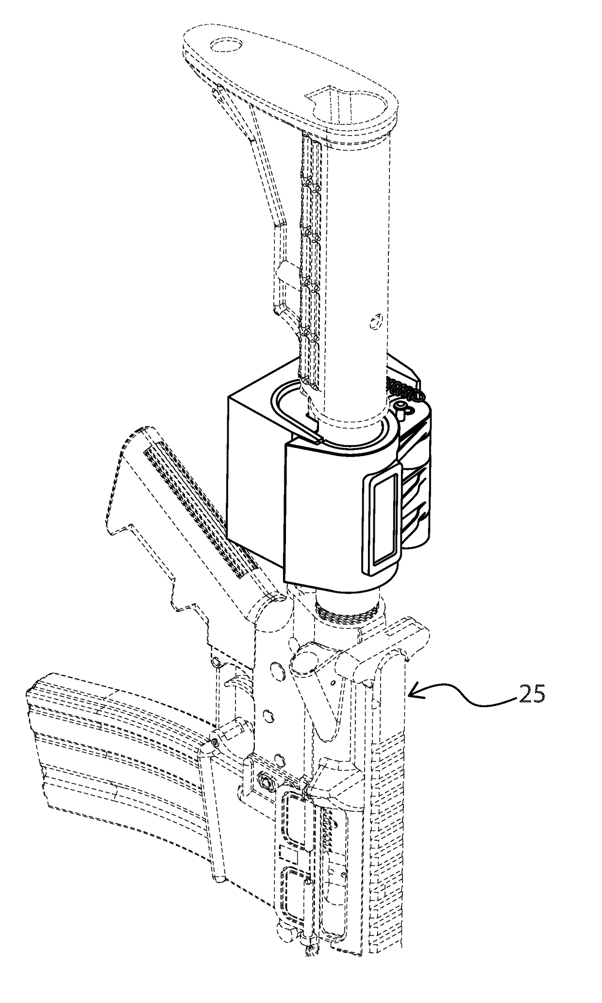 Clamshell gunlock with buffer insert