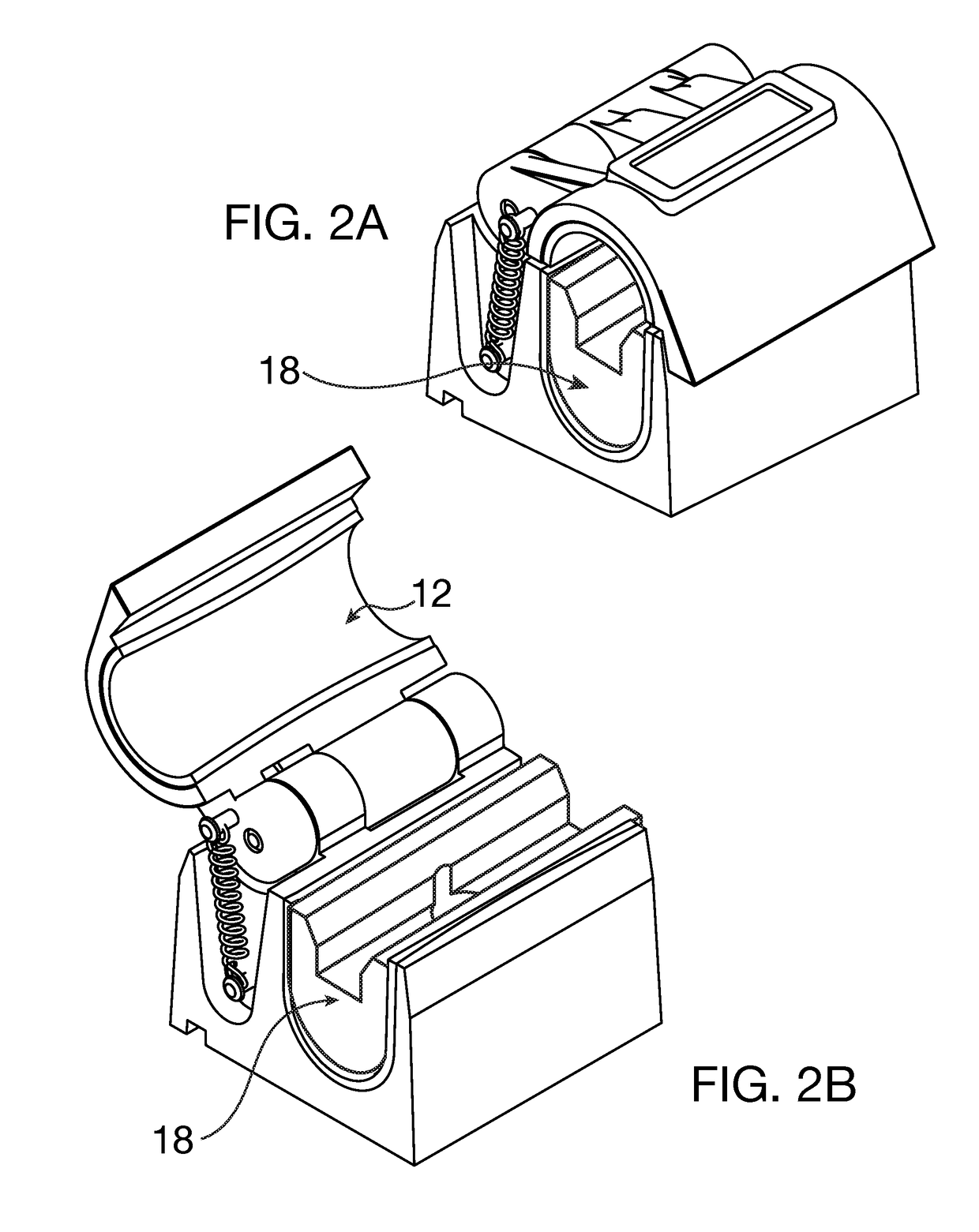 Clamshell gunlock with buffer insert