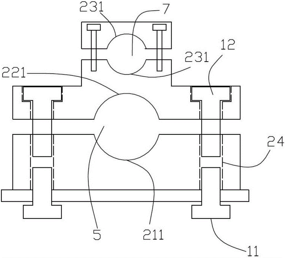 Cable stress measuring device based on fiber grating sensing technology