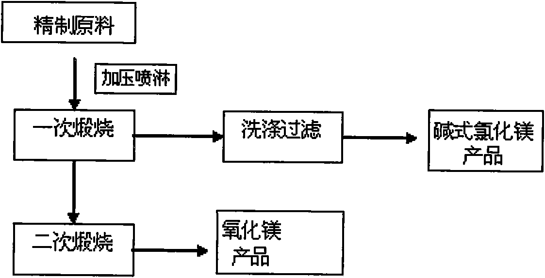 Method for preparing basic magnesium chloride and magnesium oxide by pyrolyzing bischofite